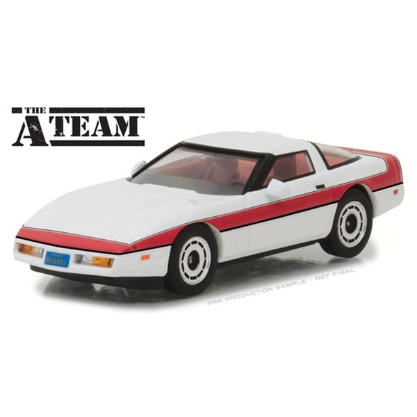 Thinkandplay 1984 Chevrolet Corvette C4 - The a Team 1983-87 TV Series Authentic Car Toys; 8 Years Above TH1260340